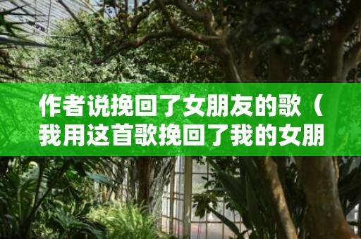 作者说挽回了女朋友的歌（我用这首歌挽回了我的女朋友）