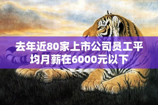 去年近80家上市公司员工平均月薪在6000元以下