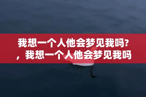 我想一个人他会梦见我吗?，我想一个人他会梦见我吗