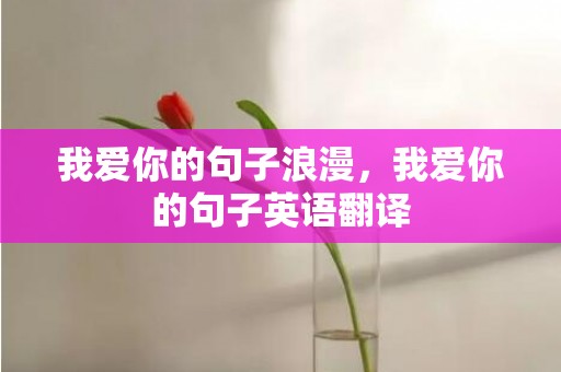 我爱你的句子浪漫，我爱你的句子英语翻译