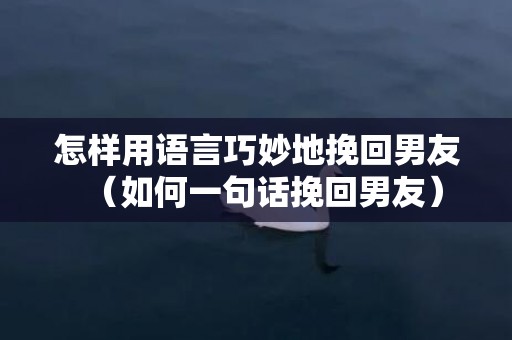 怎样用语言巧妙地挽回男友（如何一句话挽回男友）