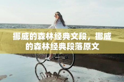 挪威的森林经典文段，挪威的森林经典段落原文