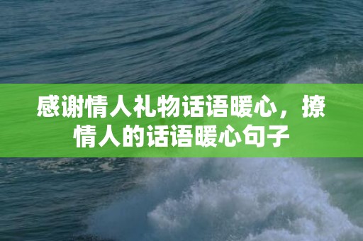 感谢情人礼物话语暖心，撩情人的话语暖心句子