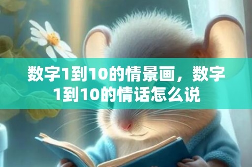 数字1到10的情景画，数字1到10的情话怎么说