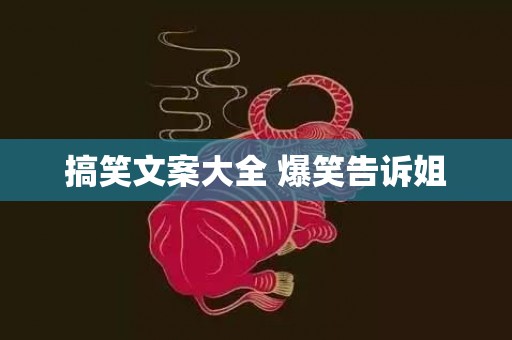 搞笑文案大全 爆笑告诉姐