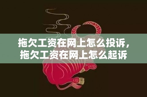 拖欠工资在网上怎么投诉，拖欠工资在网上怎么起诉