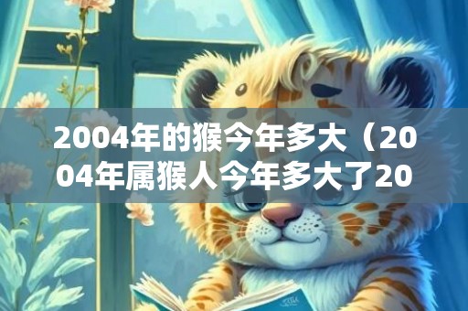 2004年的猴今年多大（2004年属猴人今年多大了20232004年属猴今年几岁了）