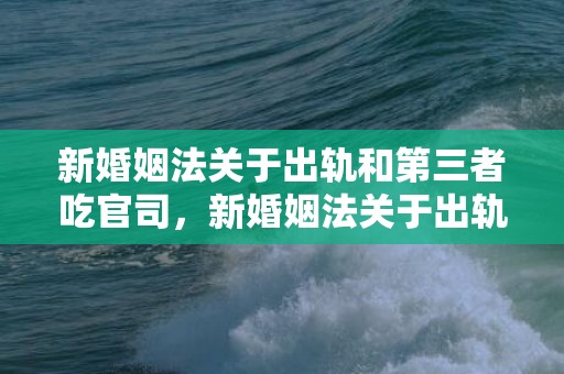 新婚姻法关于出轨和第三者吃官司，新婚姻法关于出轨的规定