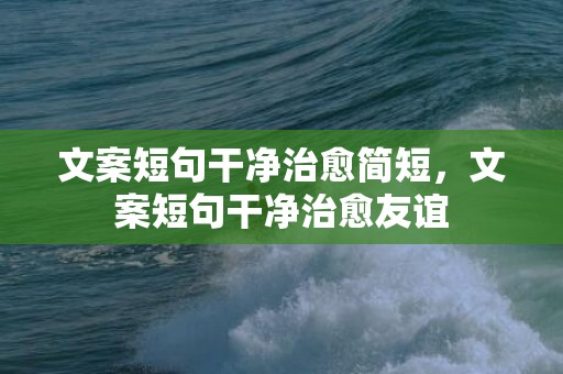 文案短句干净治愈简短，文案短句干净治愈友谊