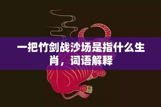 一把竹剑战沙场是指什么生肖，词语解释