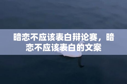 暗恋不应该表白辩论赛，暗恋不应该表白的文案