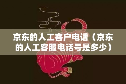 京东的人工客户电话（京东的人工客服电话号是多少）