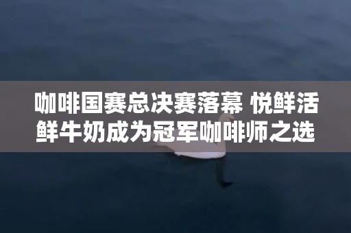 咖啡国赛总决赛落幕 悦鲜活鲜牛奶成为冠军咖啡师之选