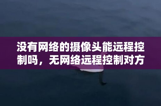 没有网络的摄像头能远程控制吗，无网络远程控制对方屏幕