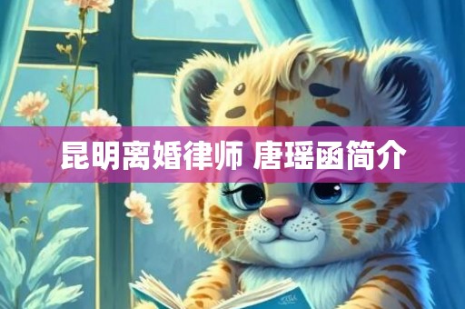 昆明离婚律师 唐瑶函简介