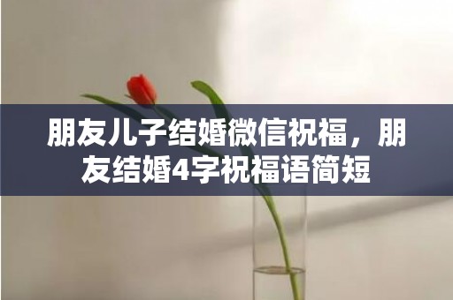 朋友儿子结婚微信祝福，朋友结婚4字祝福语简短