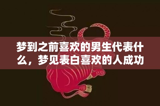 梦到之前喜欢的男生代表什么，梦见表白喜欢的人成功了