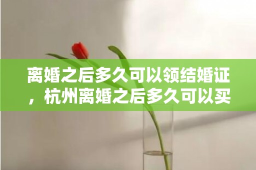 离婚之后多久可以领结婚证，杭州离婚之后多久可以买房