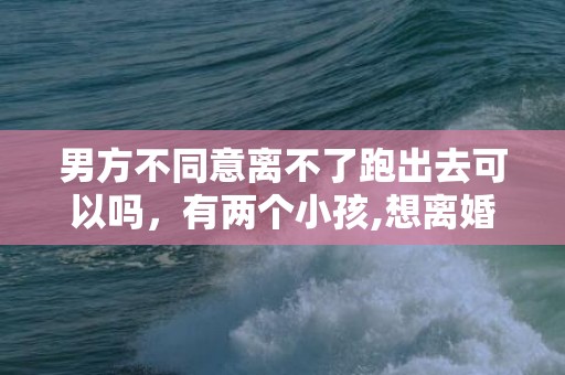 男方不同意离不了跑出去可以吗，有两个小孩,想离婚怎么办