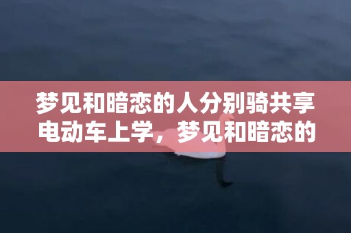 梦见和暗恋的人分别骑共享电动车上学，梦见和暗恋的人分开了