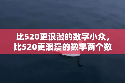 比520更浪漫的数字小众，比520更浪漫的数字两个数