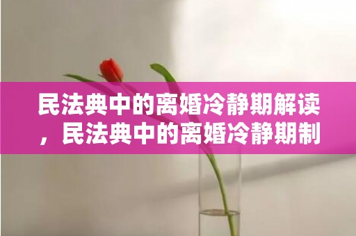 民法典中的离婚冷静期解读，民法典中的离婚冷静期制度