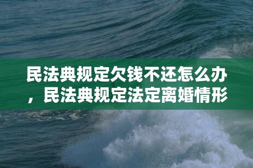 民法典规定欠钱不还怎么办，民法典规定法定离婚情形