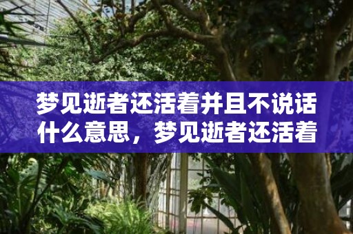 梦见逝者还活着并且不说话什么意思，梦见逝者还活着并且说话