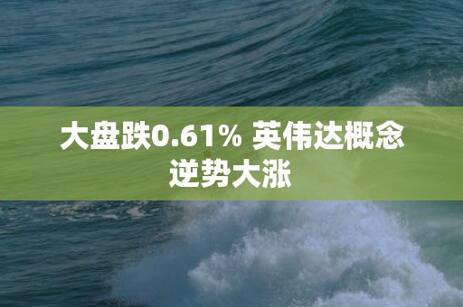 大盘跌0.61% 英伟达概念逆势大涨