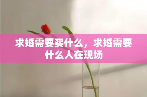 求婚需要买什么，求婚需要什么人在现场