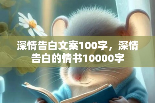 深情告白文案100字，深情告白的情书10000字