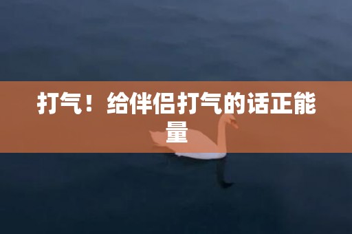 打气！给伴侣打气的话正能量