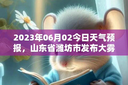 2023年06月02今日天气预报，山东省潍坊市发布大雾橙色预警