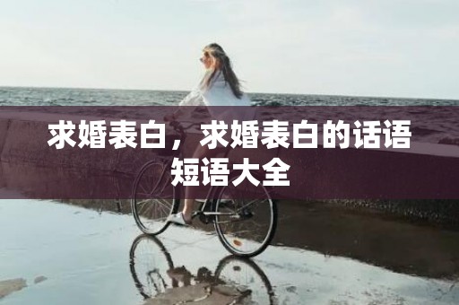 求婚表白，求婚表白的话语短语大全