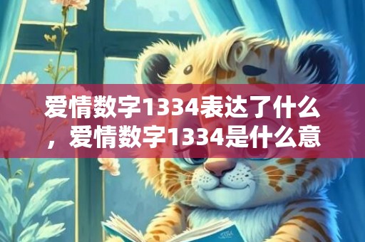 爱情数字1334表达了什么，爱情数字1334是什么意思