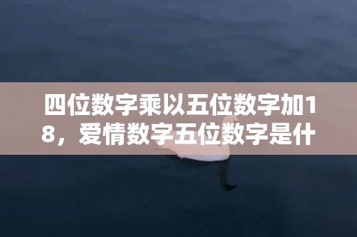 四位数字乘以五位数字加18，爱情数字五位数字是什么