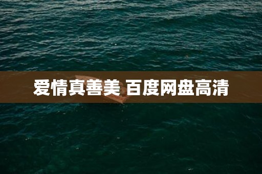 爱情真善美 百度网盘高清