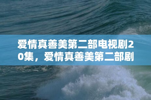 爱情真善美第二部电视剧20集，爱情真善美第二部剧情37集