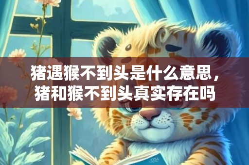 猪遇猴不到头是什么意思，猪和猴不到头真实存在吗