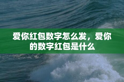 爱你红包数字怎么发，爱你的数字红包是什么