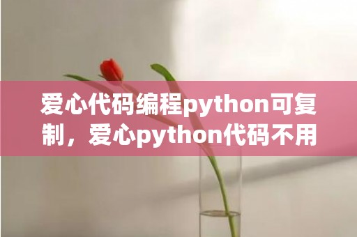 爱心代码编程python可复制，爱心python代码不用tk