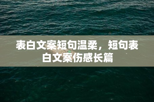 表白文案短句温柔，短句表白文案伤感长篇