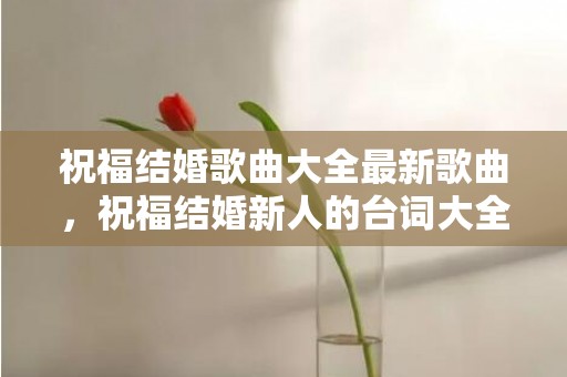 祝福结婚歌曲大全最新歌曲，祝福结婚新人的台词大全