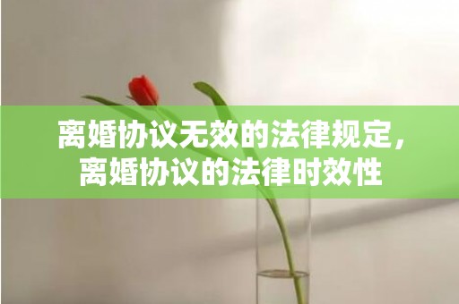 离婚协议无效的法律规定，离婚协议的法律时效性