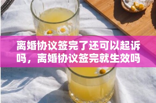 离婚协议签完了还可以起诉吗，离婚协议签完就生效吗