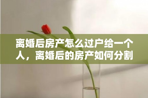 离婚后房产怎么过户给一个人，离婚后的房产如何分割过户