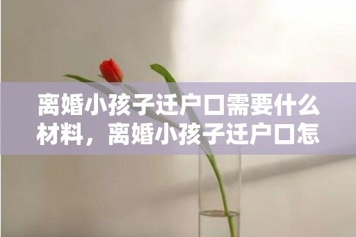 离婚小孩子迁户口需要什么材料，离婚小孩子迁户口怎么办理