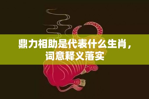 鼎力相助是代表什么生肖，词意释义落实