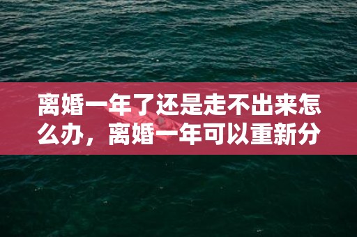 离婚一年了还是走不出来怎么办，离婚一年可以重新分财产吗