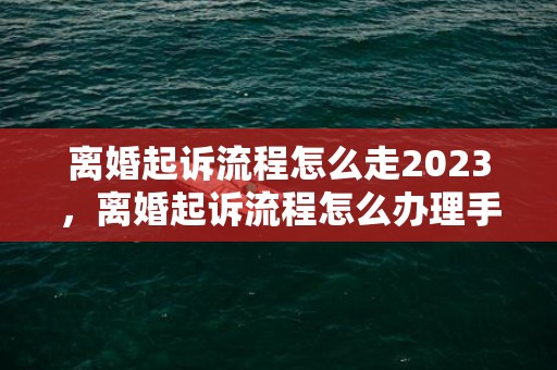 离婚起诉流程怎么走2023，离婚起诉流程怎么办理手续